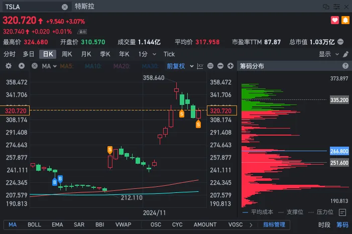Tesla stock
